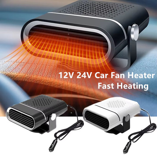 12V/24V Car Heater & Defogger – Portable Windshield Defrosting Fan