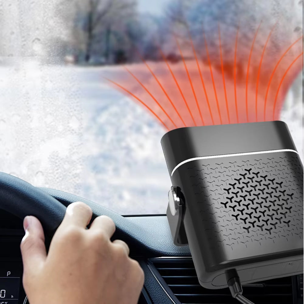 12V/24V Car Heater & Defogger – Portable Windshield Defrosting Fan