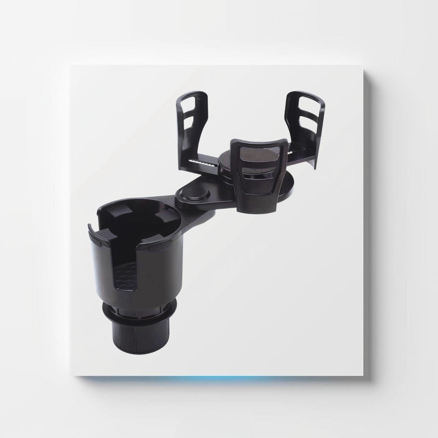2-in-1 Car Cup Holder Expander – Adjustable Base, Dual Holder Design