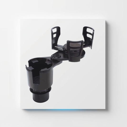 2-in-1 Car Cup Holder Expander – Adjustable Base, Dual Holder Design