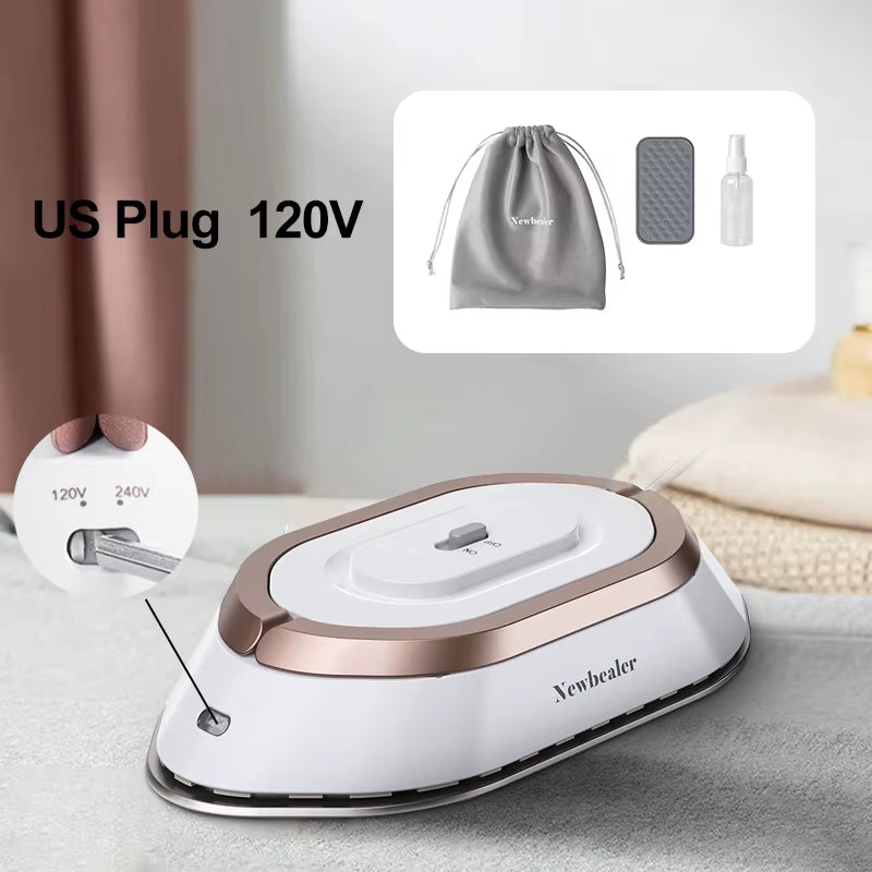 Mini Handheld Travel Iron – Lightweight 120V/220V Quick-Heat Press
