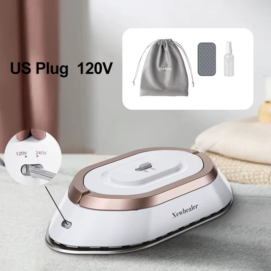 Mini Handheld Travel Iron – Lightweight 120V/220V Quick-Heat Press