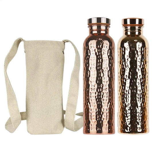 Portable 27oz Copper Water Bottle – Leakproof & Insulated