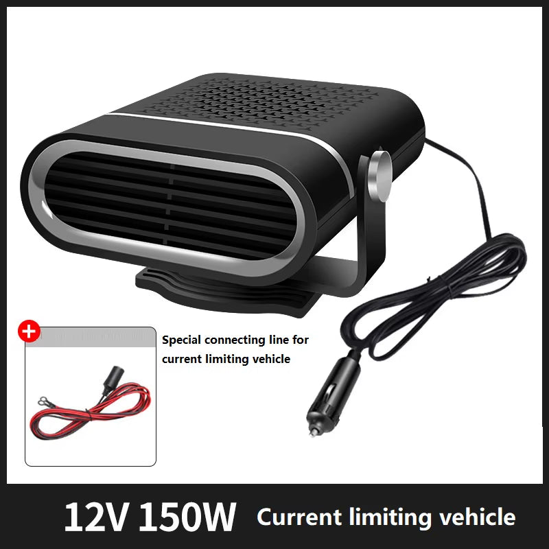 12V/24V Car Heater & Defogger – Portable Windshield Defrosting Fan