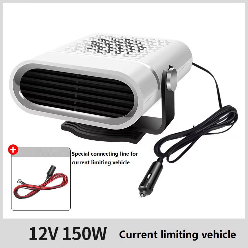 12V/24V Car Heater & Defogger – Portable Windshield Defrosting Fan