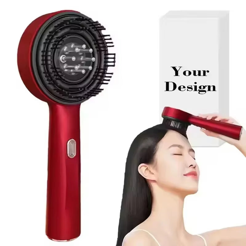 Electric Massage Comb with Red Light Therapy – 3 Modes